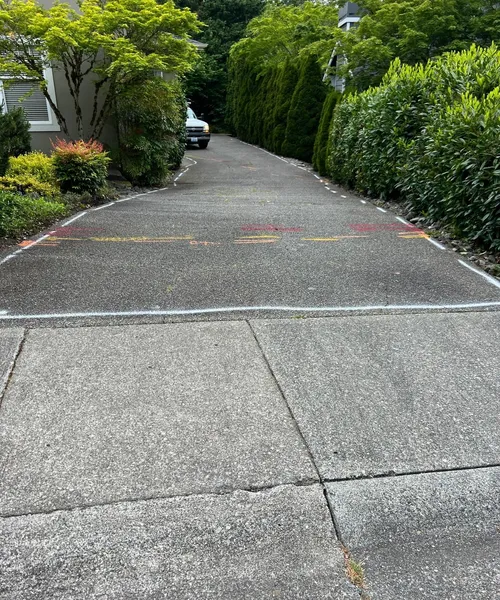 Exposed Aggregate Driveway Replacement in Sammamish 